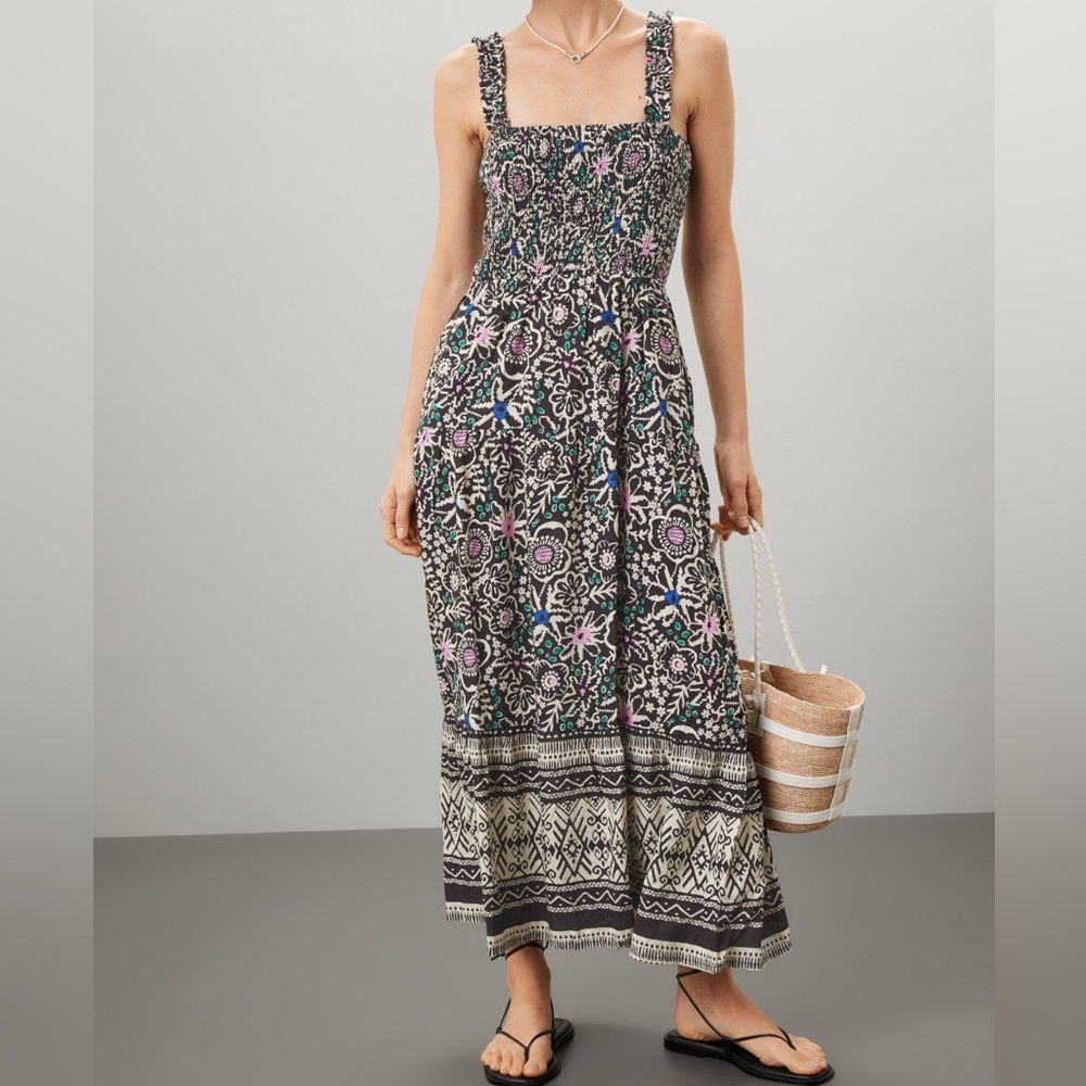 Marine Layer Resort Selene Dress Floral Boho Maxi - Picture 1 of 12